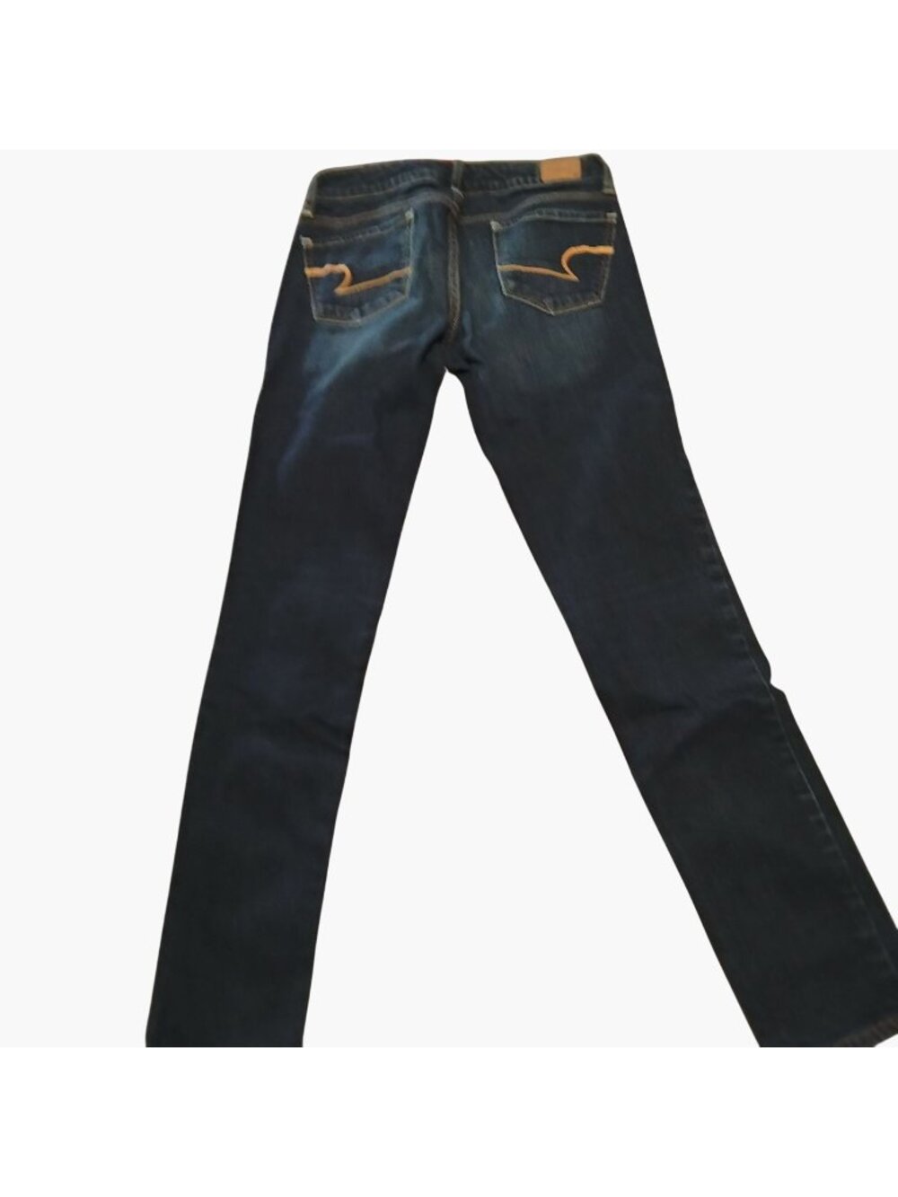 American Eagle Stretch Denim Jeans Juniors Size 0 Dark Blue